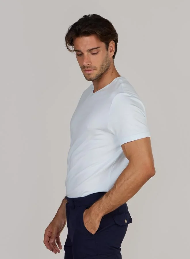 جاست نيتشر قميص كلاسيكي بياقة على شكل حرف